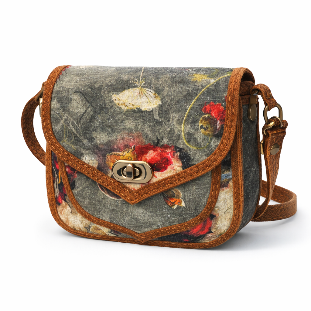 Handcrafted Small Crossbody Bag – 8” × 6.5”